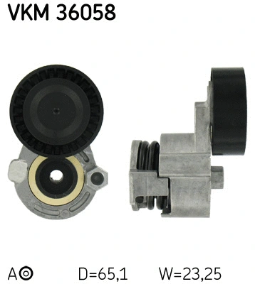 Tensioner Pulley, V-ribbed belt (VKM 36058)