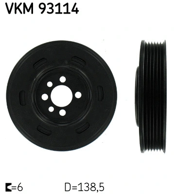 Belt Pulley, crankshaft (VKM 93114)
