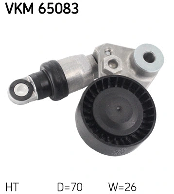 Tensioner Pulley, V-ribbed belt (VKM 65083)