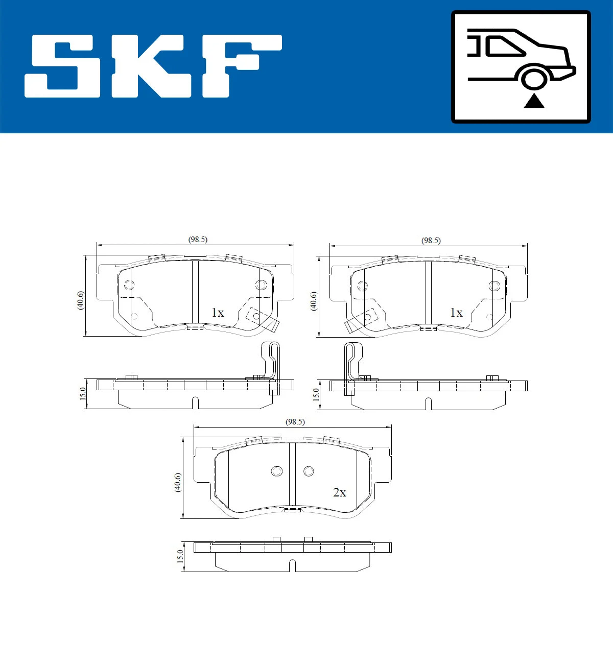 Brake Pad Set, disc brake (VKBP 90340 A)