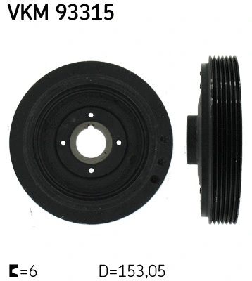 Belt Pulley, crankshaft (VKM 93315)
