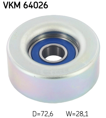 Deflection/Guide Pulley, V-ribbed belt (VKM 64026)