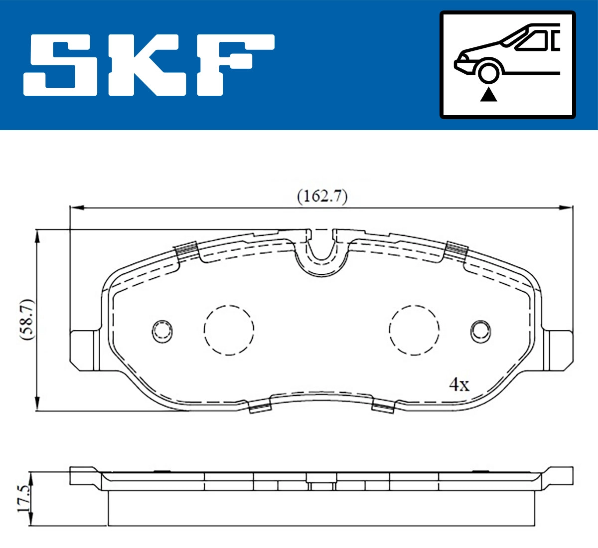 Brake Pad Set, disc brake (VKBP 80306)