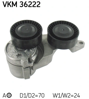 Tensioner Pulley, V-ribbed belt (VKM 36222)