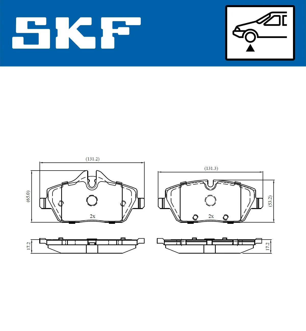 Brake Pad Set, disc brake (VKBP 80093)