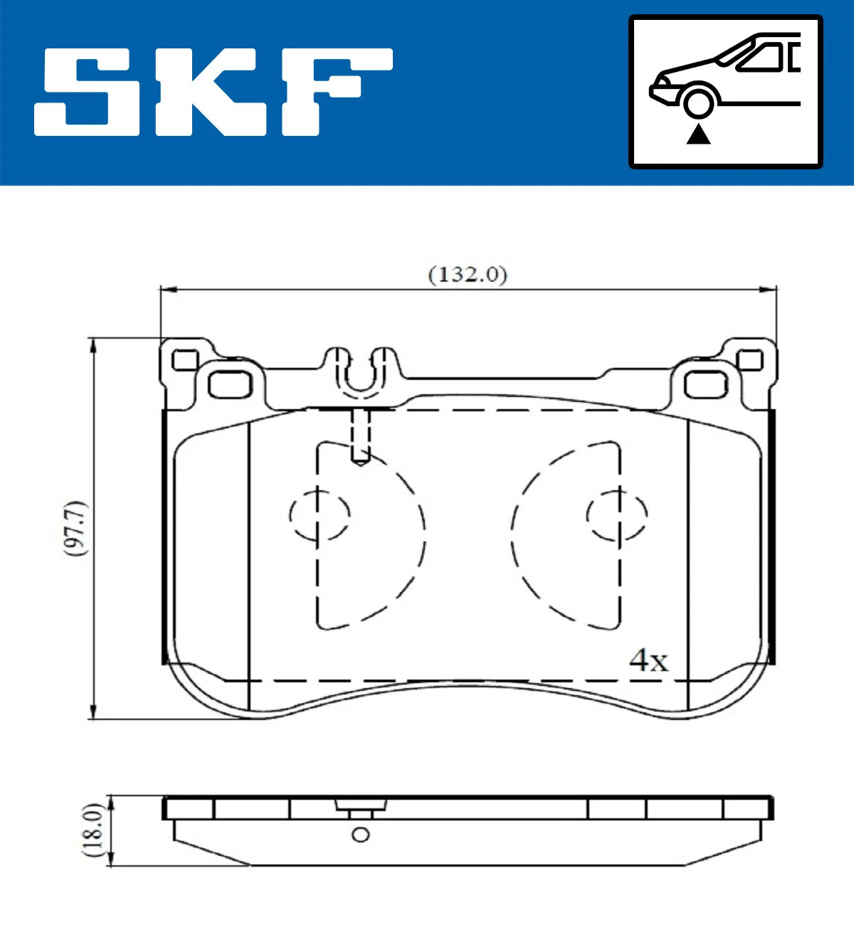 Brake Pad Set, disc brake (VKBP 80631)
