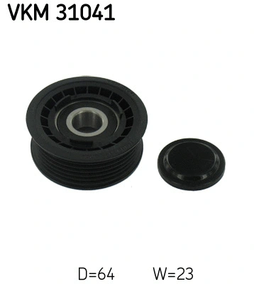 Deflection/Guide Pulley, V-ribbed belt (VKM 31041)