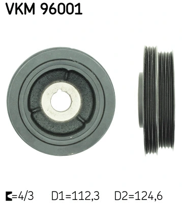 Belt Pulley, crankshaft (VKM 96001)