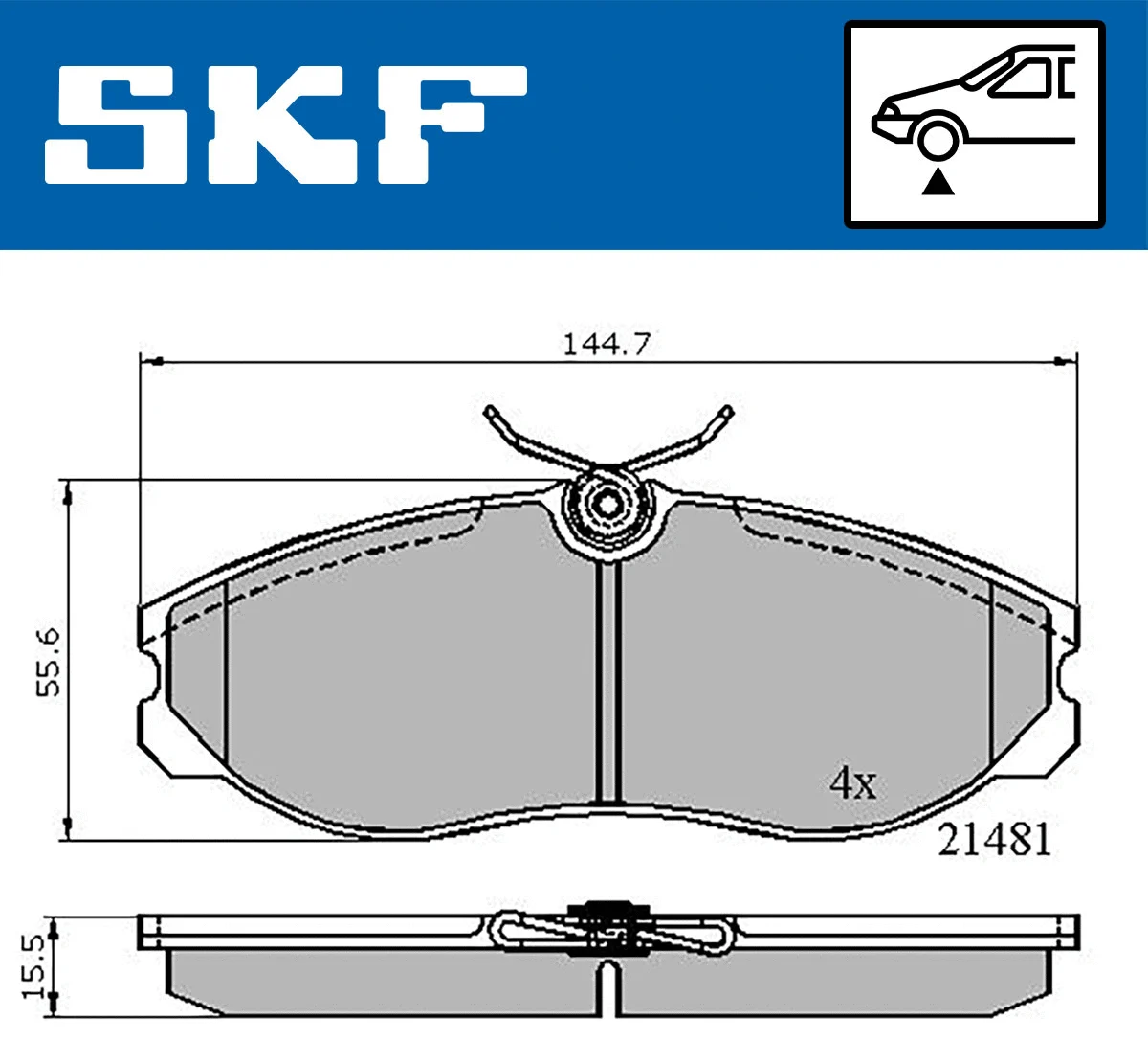 Brake Pad Set, disc brake (VKBP 80603)
