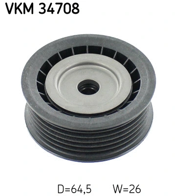 Deflection/Guide Pulley, V-ribbed belt (VKM 34708)