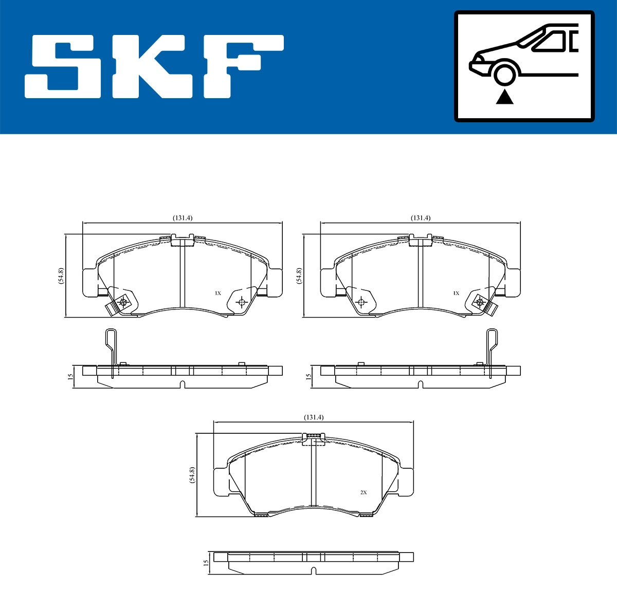 Brake Pad Set, disc brake (VKBP 80521 A)