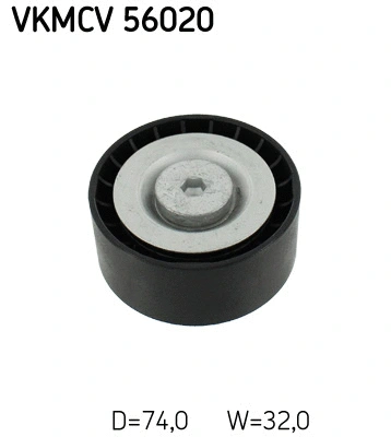 Deflection/Guide Pulley, V-ribbed belt (VKMCV 56020)