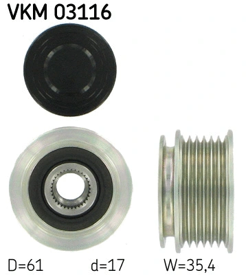 Alternator Freewheel Clutch (VKM 03116)