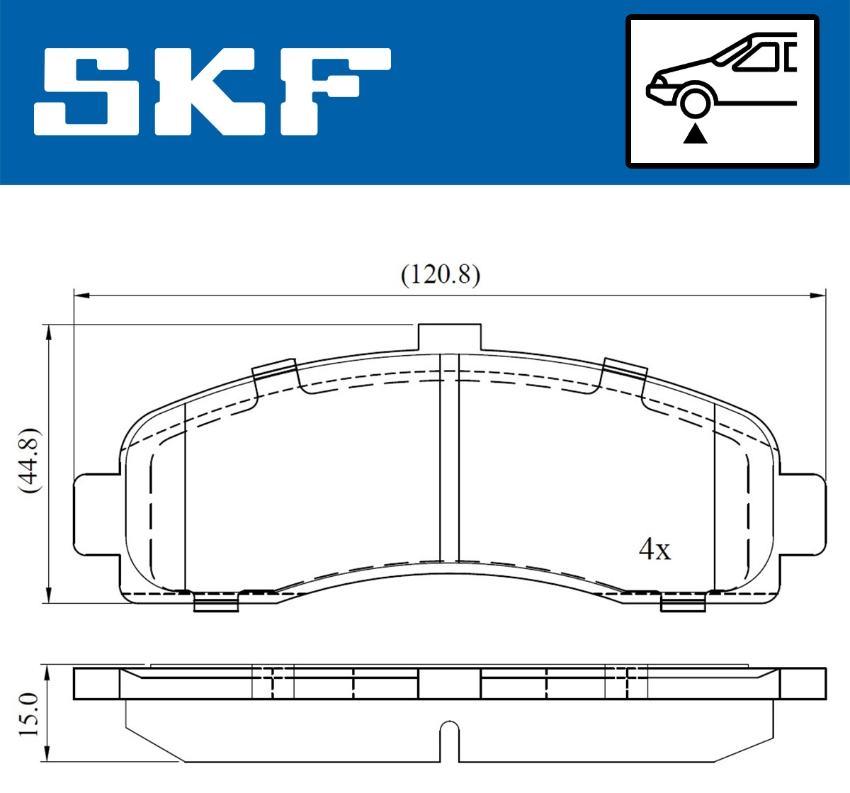 Brake Pad Set, disc brake (VKBP 80492)