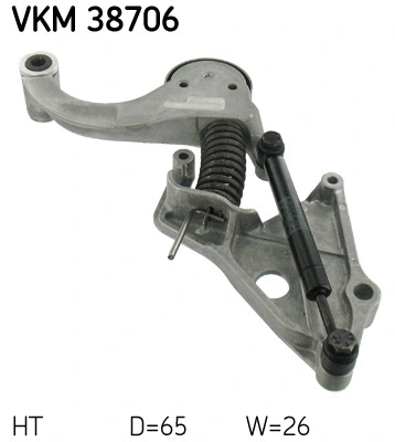 Tensioner Pulley, V-ribbed belt (VKM 38706)