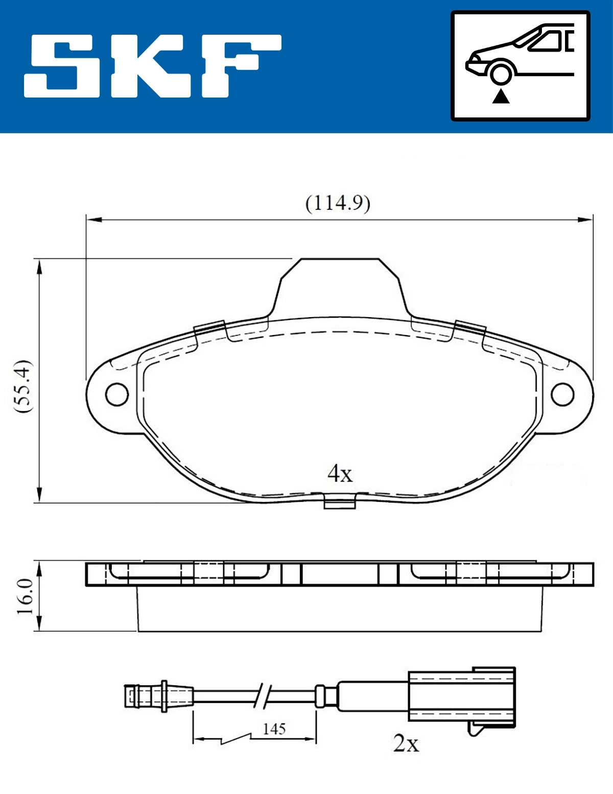 Brake Pad Set, disc brake (VKBP 80299 E)