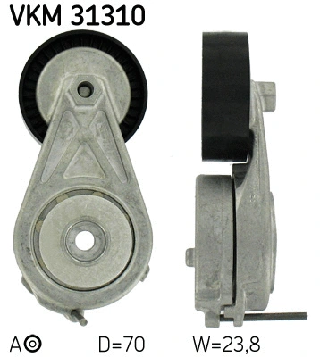 Tensioner Pulley, V-ribbed belt (VKM 31310)