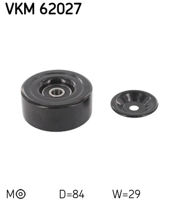 Tensioner Pulley, V-ribbed belt (VKM 62027)