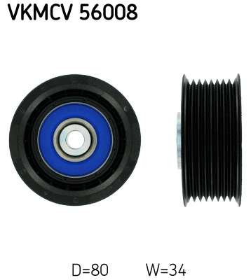Deflection/Guide Pulley, V-ribbed belt (VKMCV 56008)