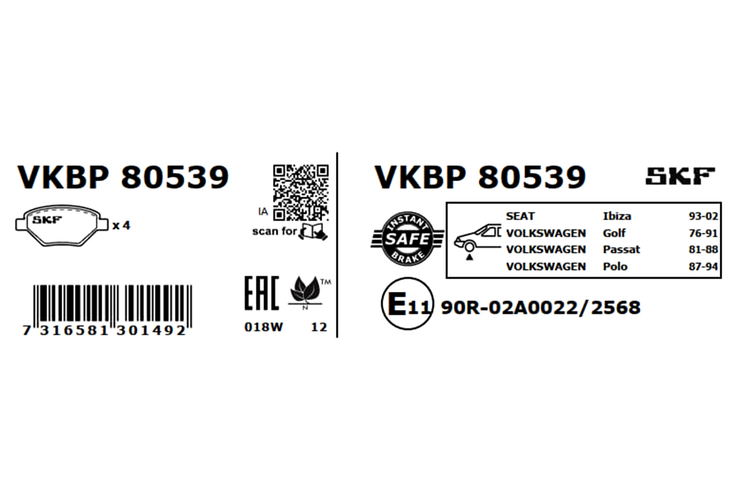 Brake Pad Set, disc brake