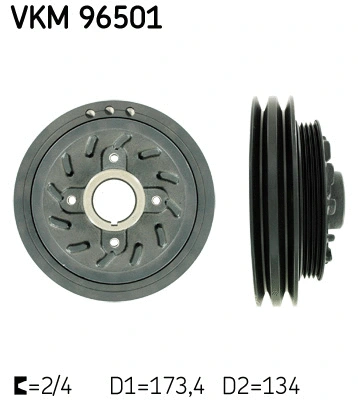 Belt Pulley, crankshaft (VKM 96501)