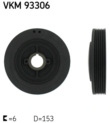 Belt Pulley, crankshaft (VKM 93306)