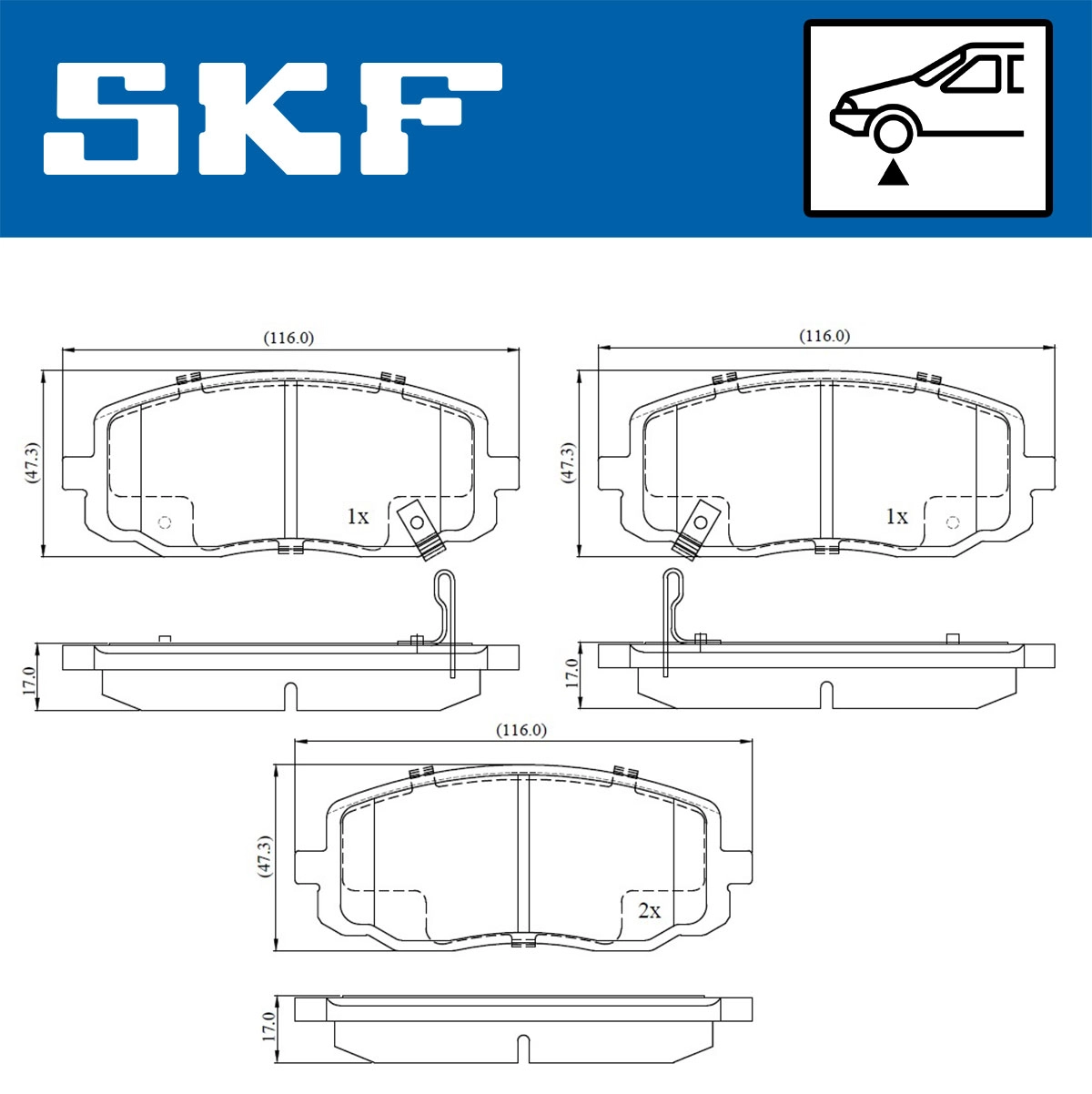 Brake Pad Set, disc brake (VKBP 80256 A)