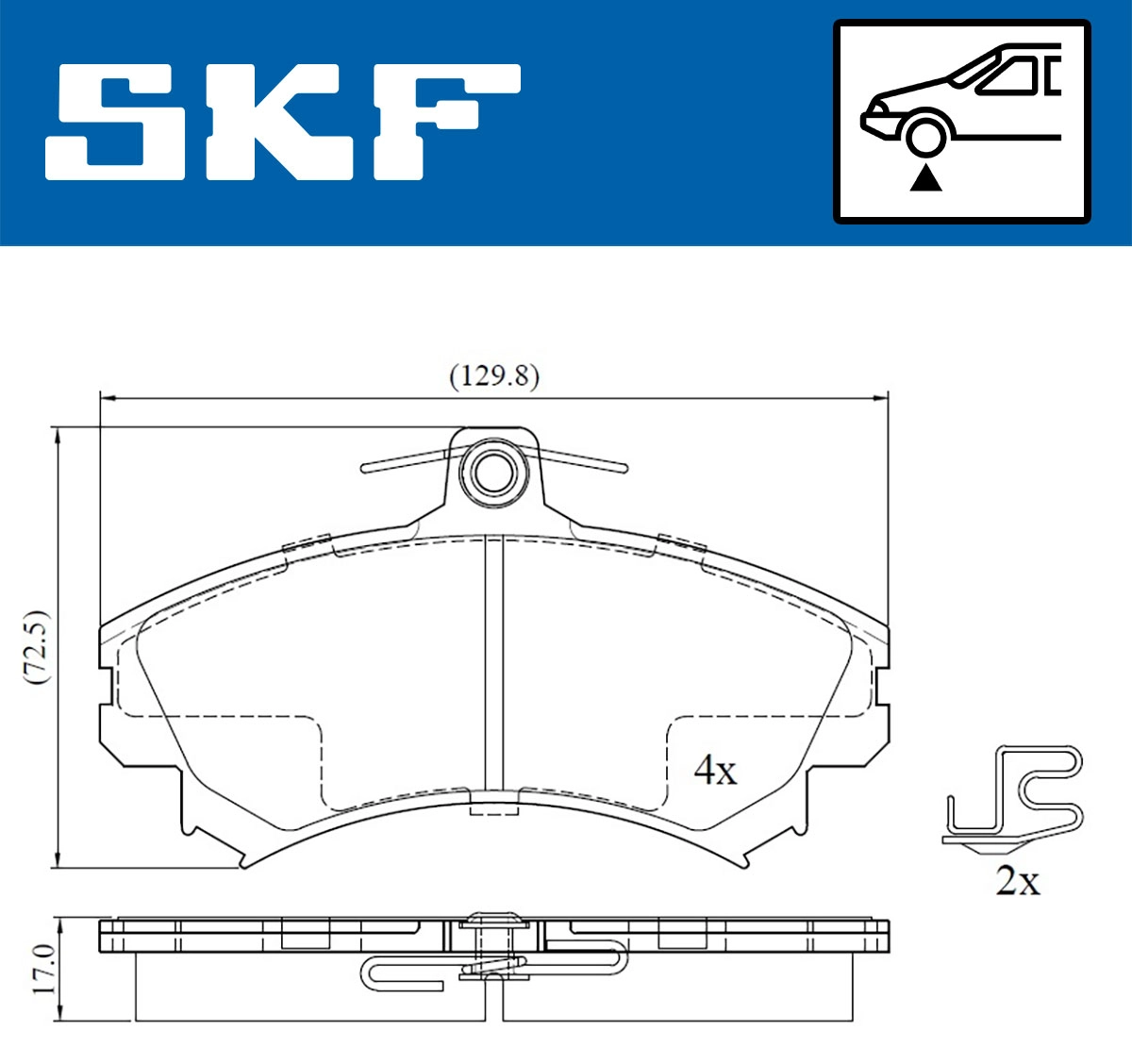 Brake Pad Set, disc brake (VKBP 80193 A)