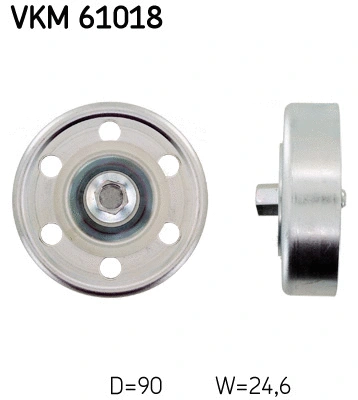 Deflection/Guide Pulley, V-ribbed belt (VKM 61018)