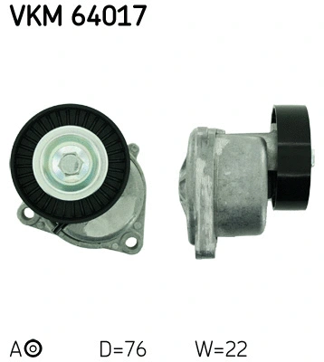 Tensioner Pulley, V-ribbed belt (VKM 64017)
