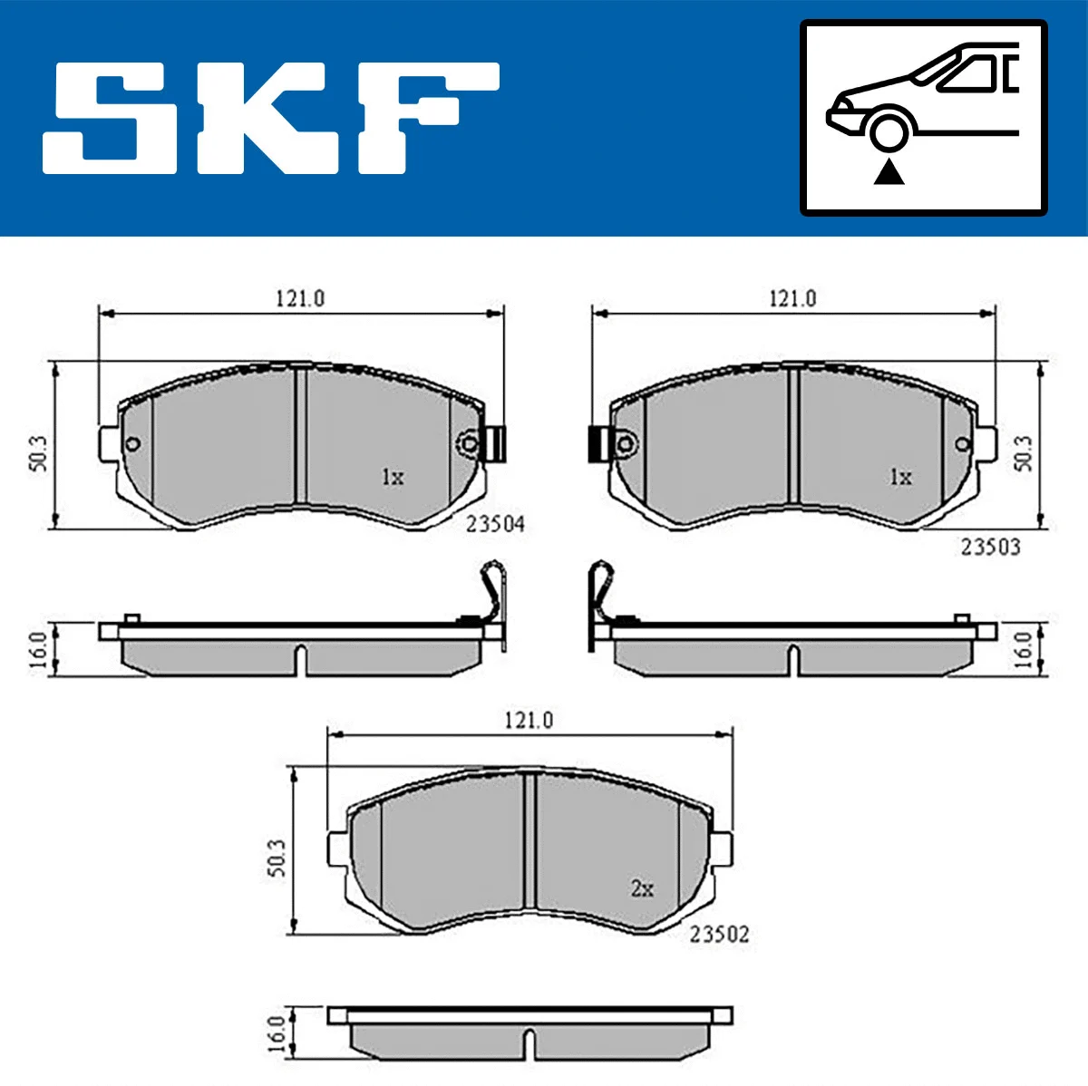 Brake Pad Set, disc brake (VKBP 80535 A)