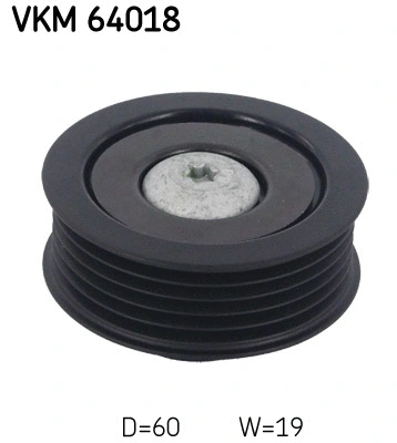 Deflection/Guide Pulley, V-ribbed belt (VKM 64018)