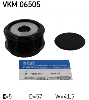 Alternator Freewheel Clutch (VKM 06505)
