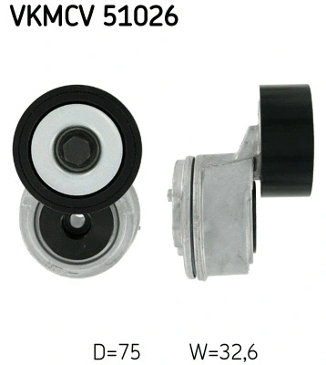 Tensioner Pulley, V-ribbed belt (VKMCV 51026)