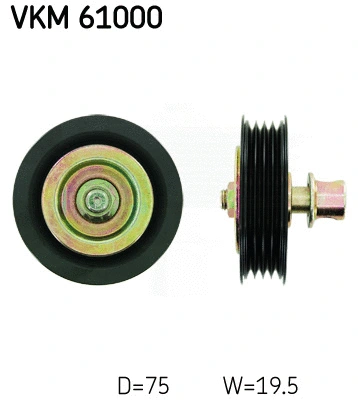 Deflection/Guide Pulley, V-ribbed belt (VKM 61000)