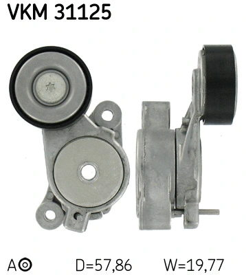 Tensioner Pulley, V-ribbed belt (VKM 31125)