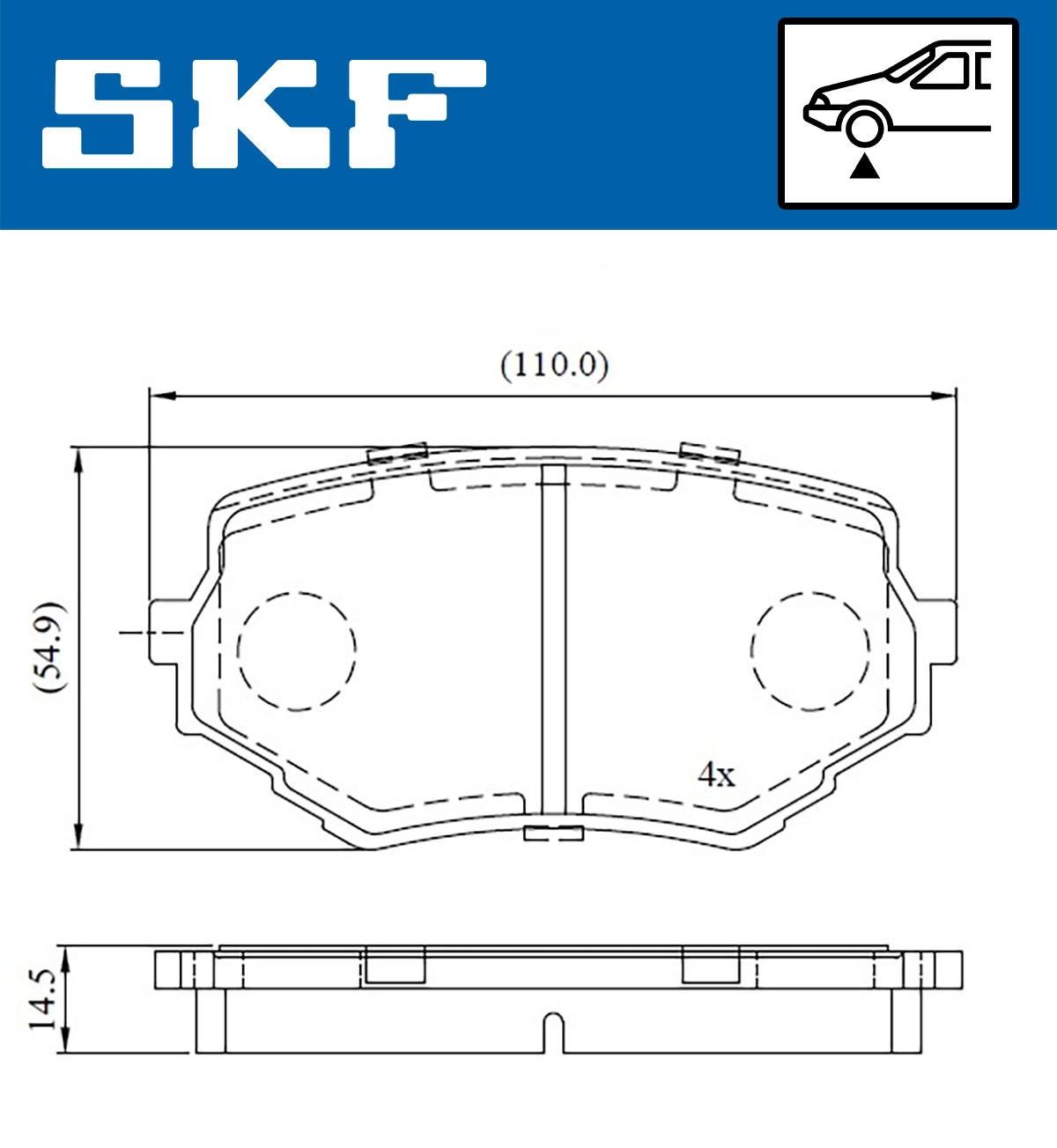 Brake Pad Set, disc brake (VKBP 80531 A)