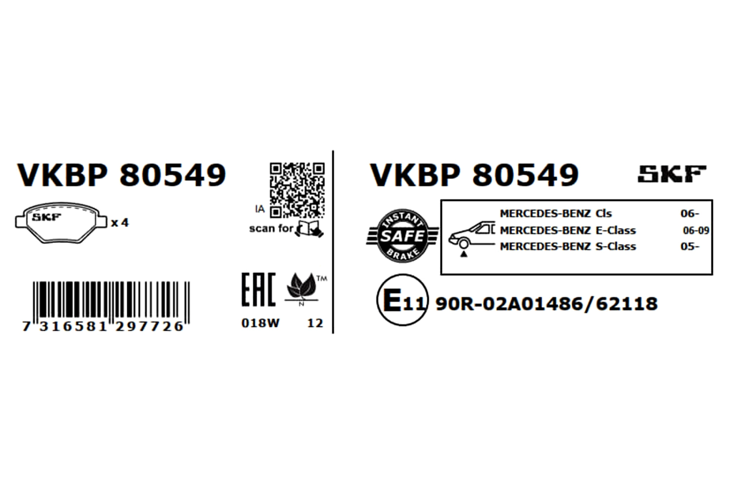 Brake Pad Set, disc brake
