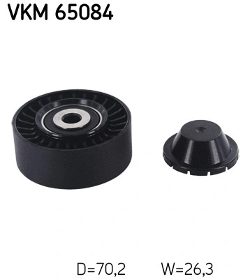 Deflection/Guide Pulley, V-ribbed belt (VKM 65084)