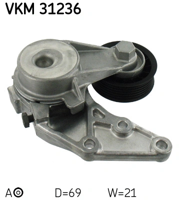 Tensioner Pulley, V-ribbed belt (VKM 31236)