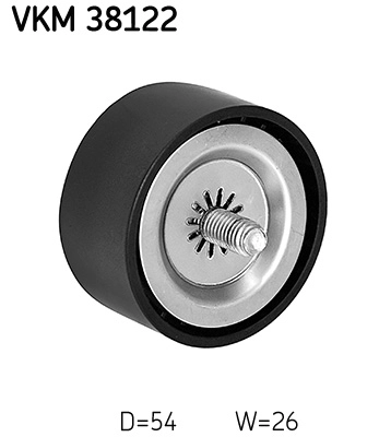 Deflection/Guide Pulley, V-ribbed belt