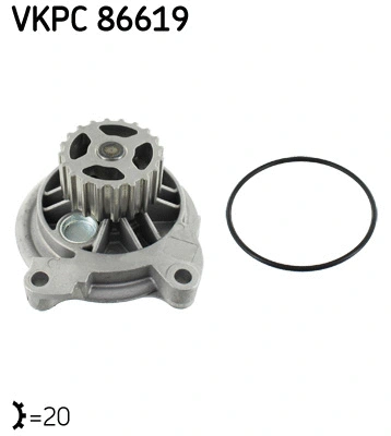 Water Pump, engine cooling (VKPC 86619)