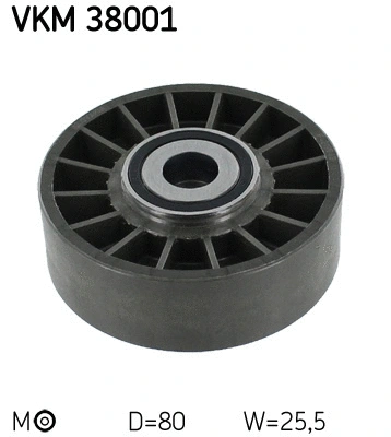 Tensioner Pulley, V-ribbed belt (VKM 38001)