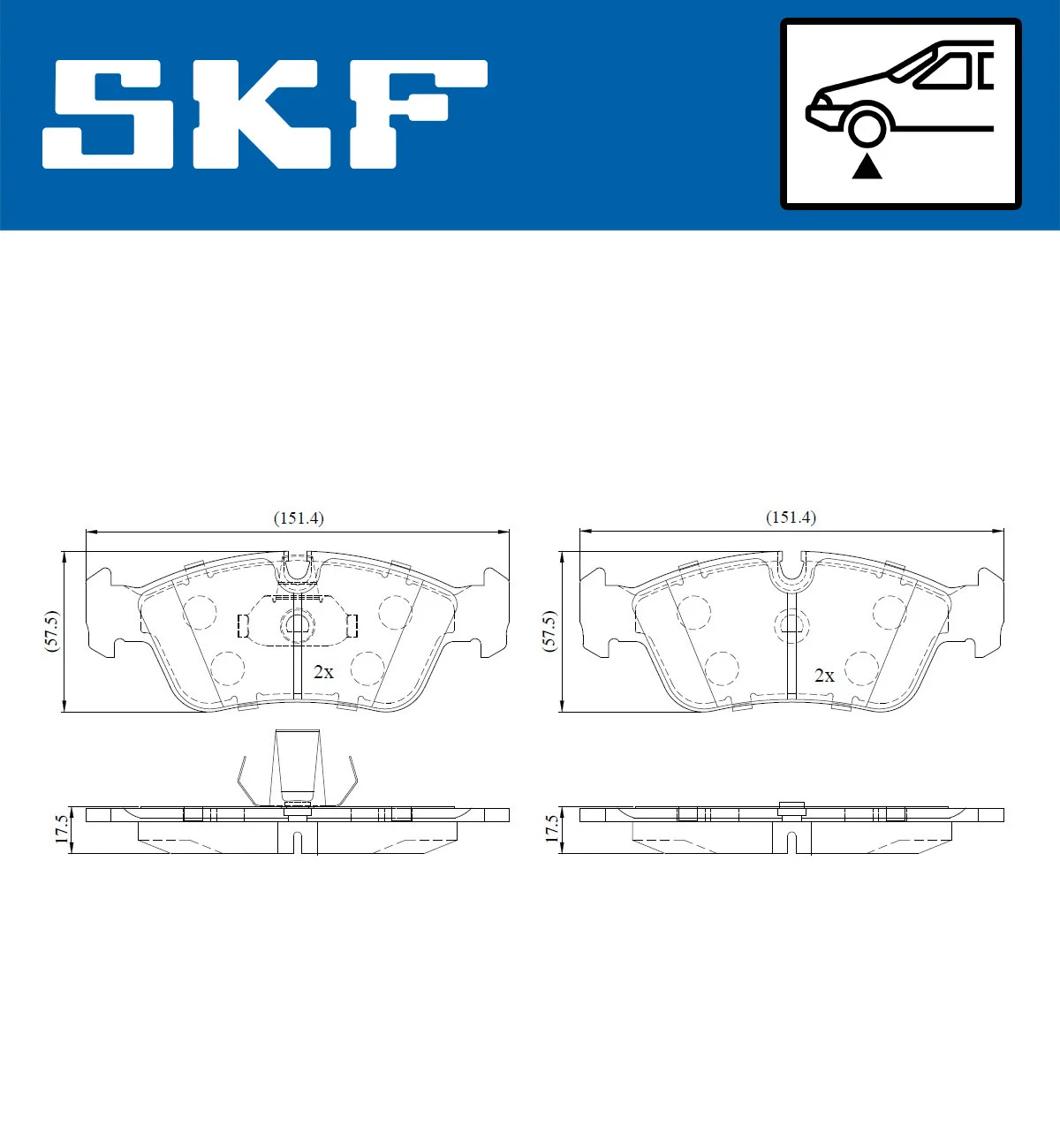 Brake Pad Set, disc brake (VKBP 80180)