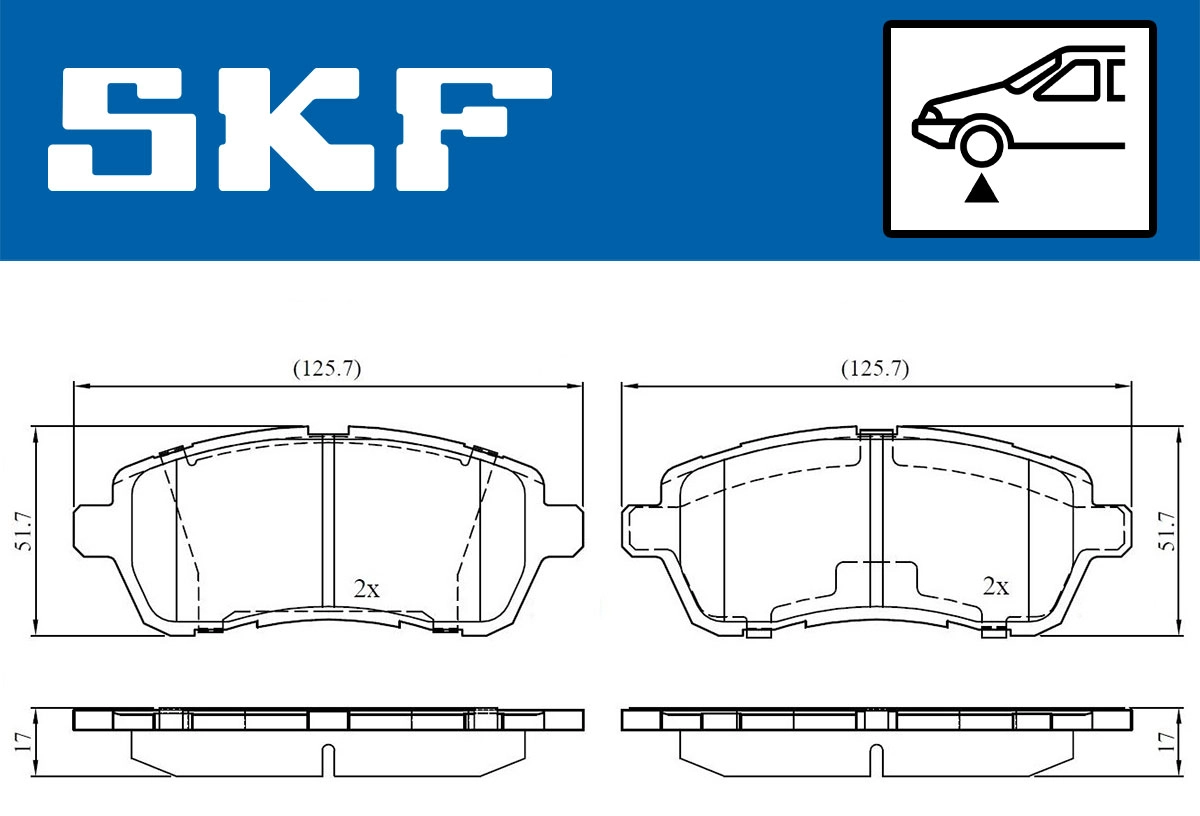 Brake Pad Set, disc brake (VKBP 80031)