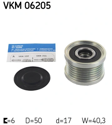 Alternator Freewheel Clutch (VKM 06205)