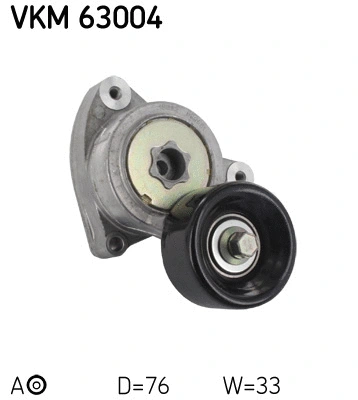Tensioner Pulley, V-ribbed belt (VKM 63004)