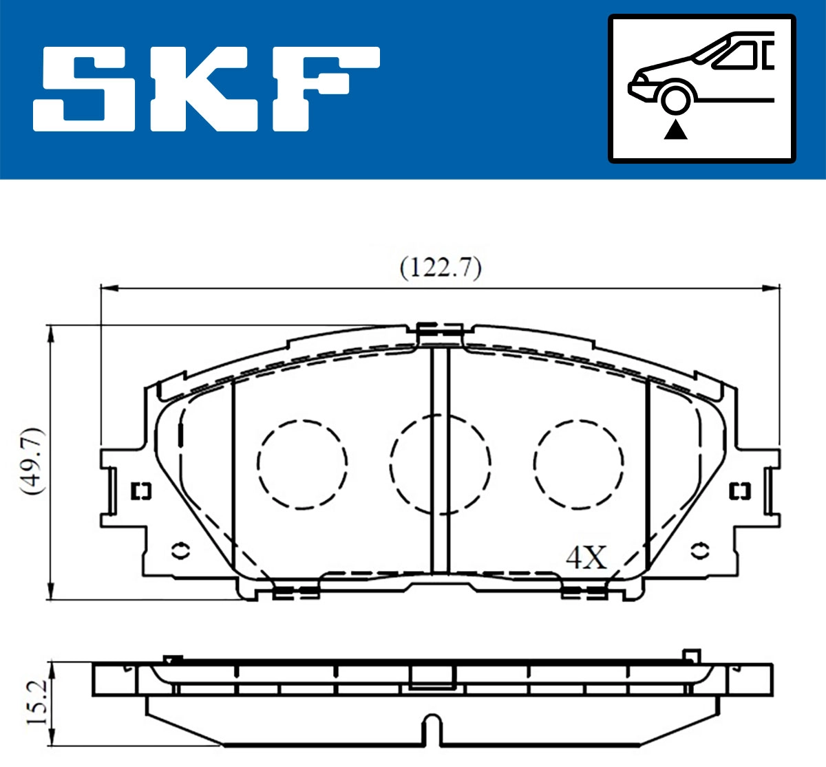 Brake Pad Set, disc brake (VKBP 80529)