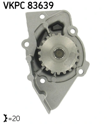 Water Pump, engine cooling (VKPC 83639)
