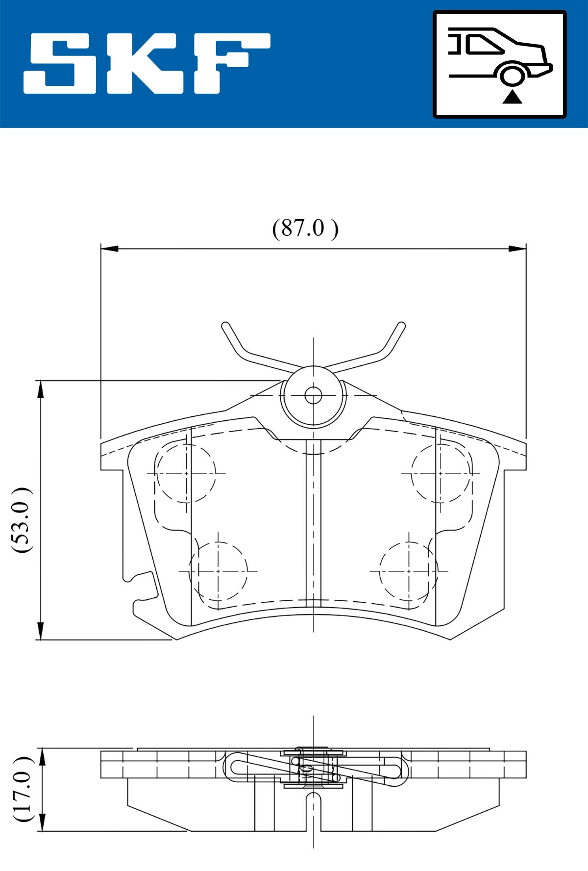 Brake Pad Set, disc brake (VKBP 90440 E)